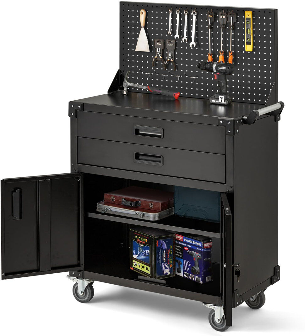 WFX Utility 81 cm W Workbench Black 132cm H X 81cm W X 42cm D
