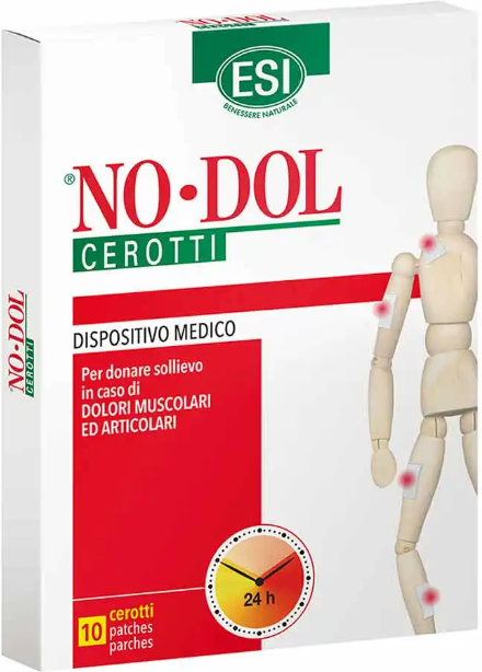 ESI Srl ESI NoDol, Cerotti Sollievo Dolori Muscolari e Articolari, 10 Cerotti