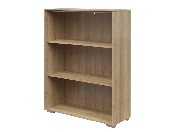 Étagère à dossiers Donava panneau aggloméré plaxé Marron/Imitation chêne de Riviera 81cm