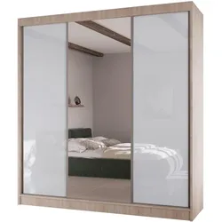 SCHWEBETÜRENSCHRANK Velis II 200/61/215 eiche sonoma+weiß