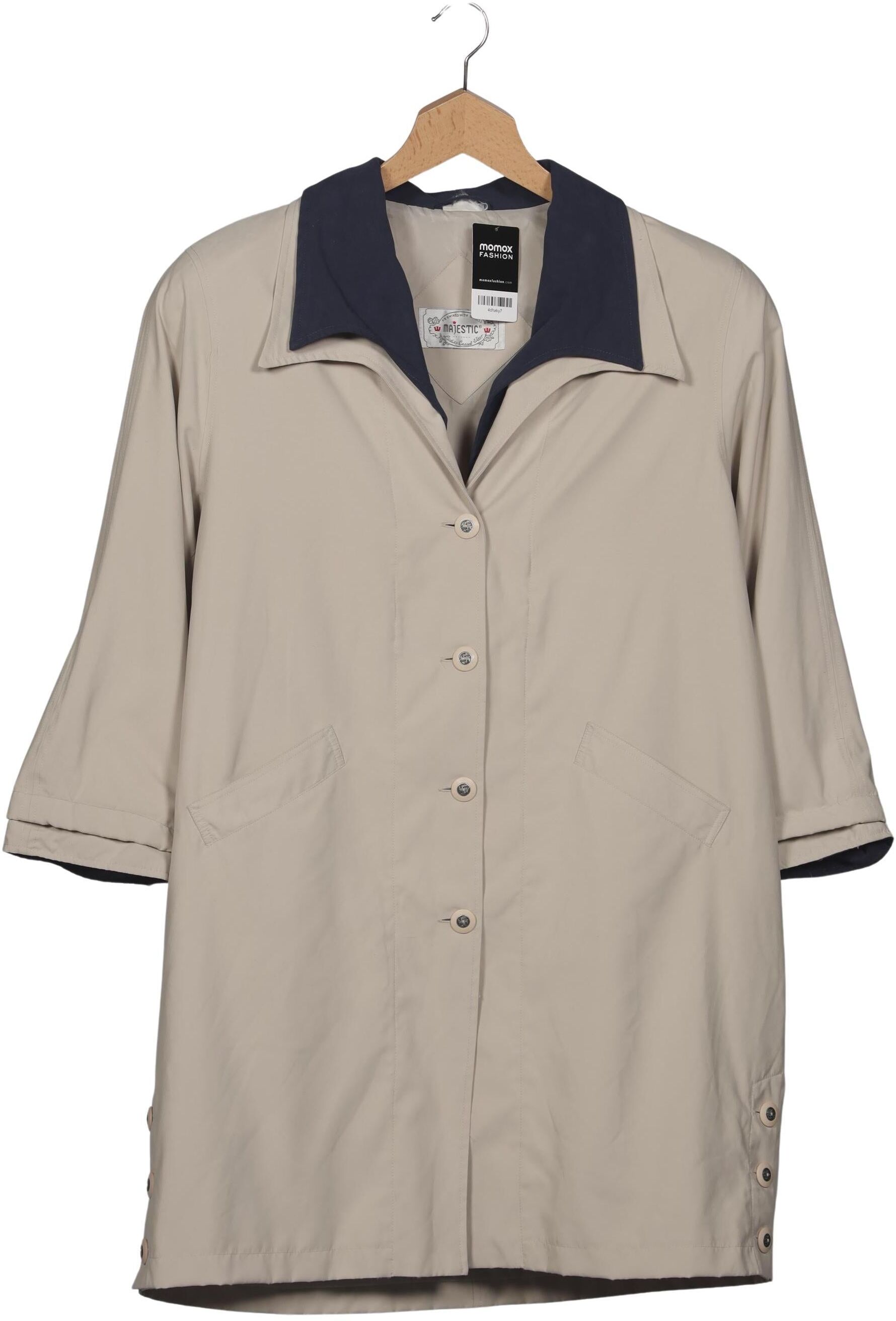 Majestic Filatures Damen Mantel, Beige, Gr. 4Xl, kein / Etikett - Second Hand