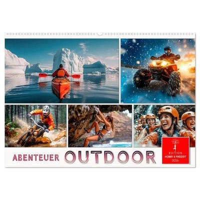 Abenteuer Outdoor (Wandkalender 2026 DIN A2 quer), CALVENDO Monatskalender