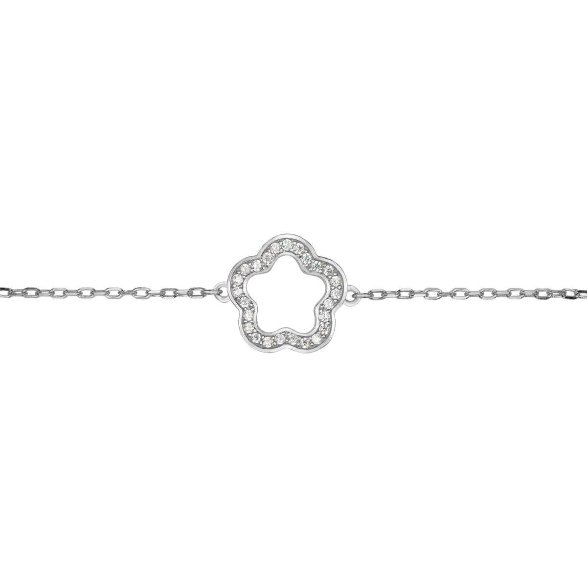 Jacques Lemans Armband Blume Sterlingsilber mit Zirkonia