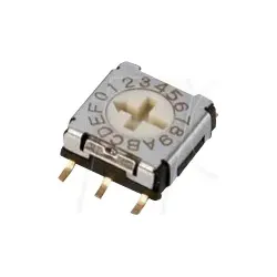 ECE ERD716AM06Z - SMD-Drehcodierschalter, 16-pol hexadezimal