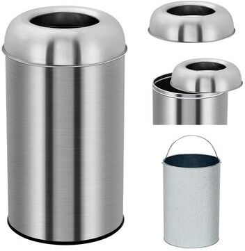 Garvee Open Top Trash Can, 13 Gallon/50 L Outdoor Indoor Round