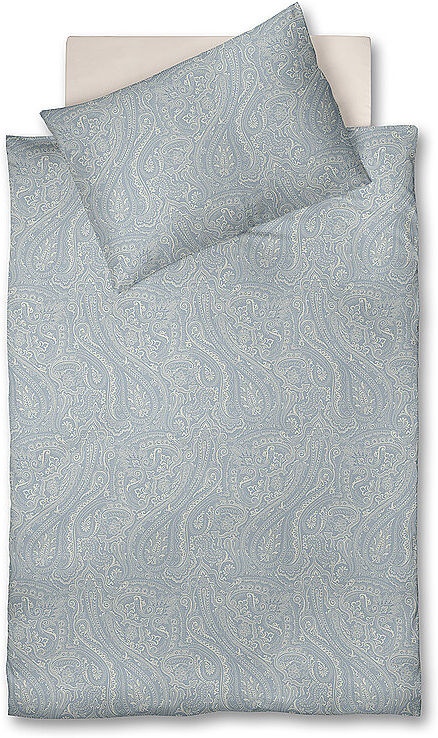 FLEURESSE Flanell Bettwäsche LECH 70x90cm/140x200cm Smoke hellgrau EG