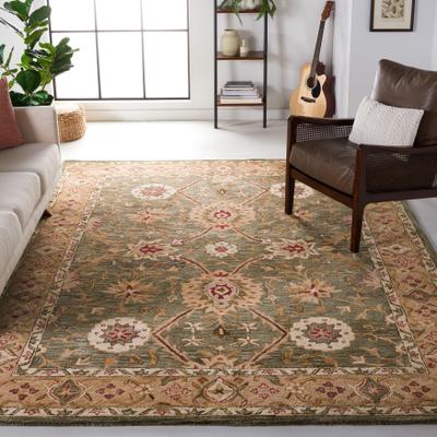 SAFAVIEH Handmade Anatolia Leonora Traditional Oriental Hand-spun Wool Rug