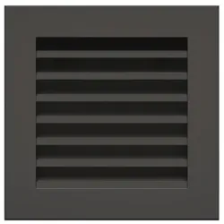 OutInFire Schwarzes Kaminlüftungsgitter – Hide 17x17