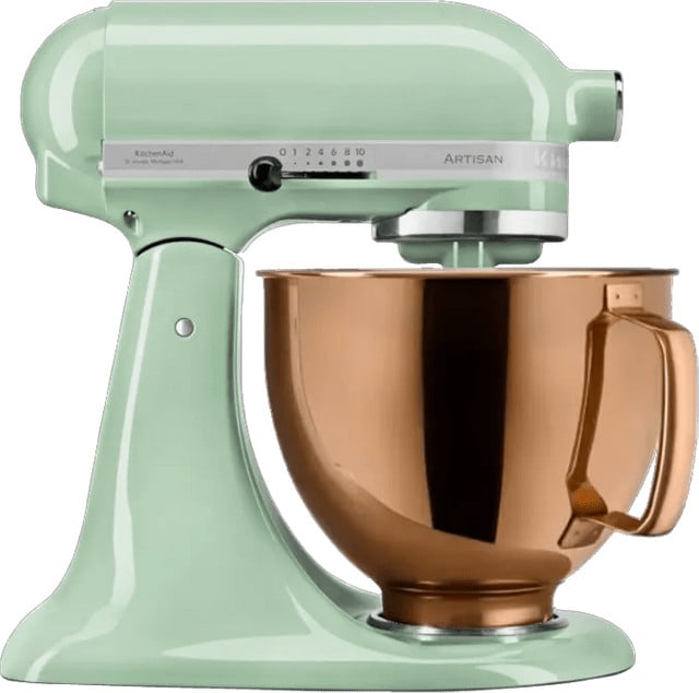 KitchenAid Artisan Mixer 5KSM125EPT Groen met Design Mengkom Koper
