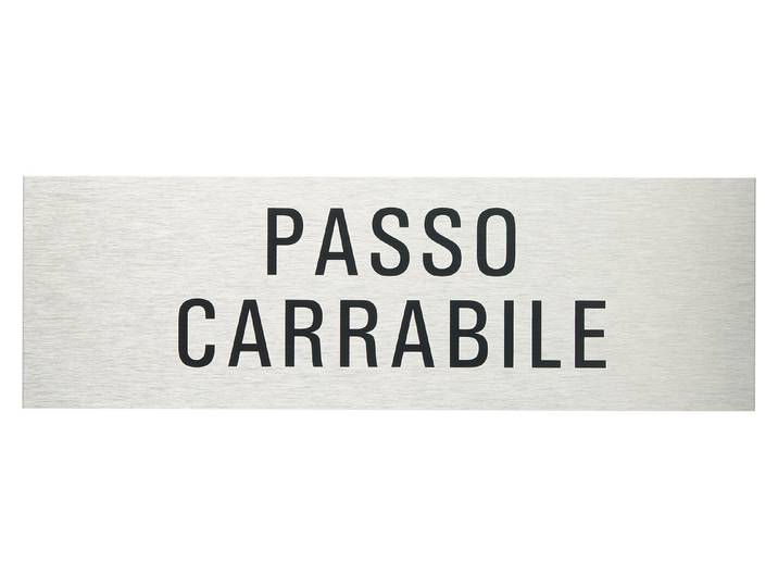 Alu-Schild Lasciare Libera l Uscita 25 × 8 cm'