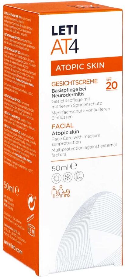 Leti At4 Gesichtscreme Spf 20 50ml