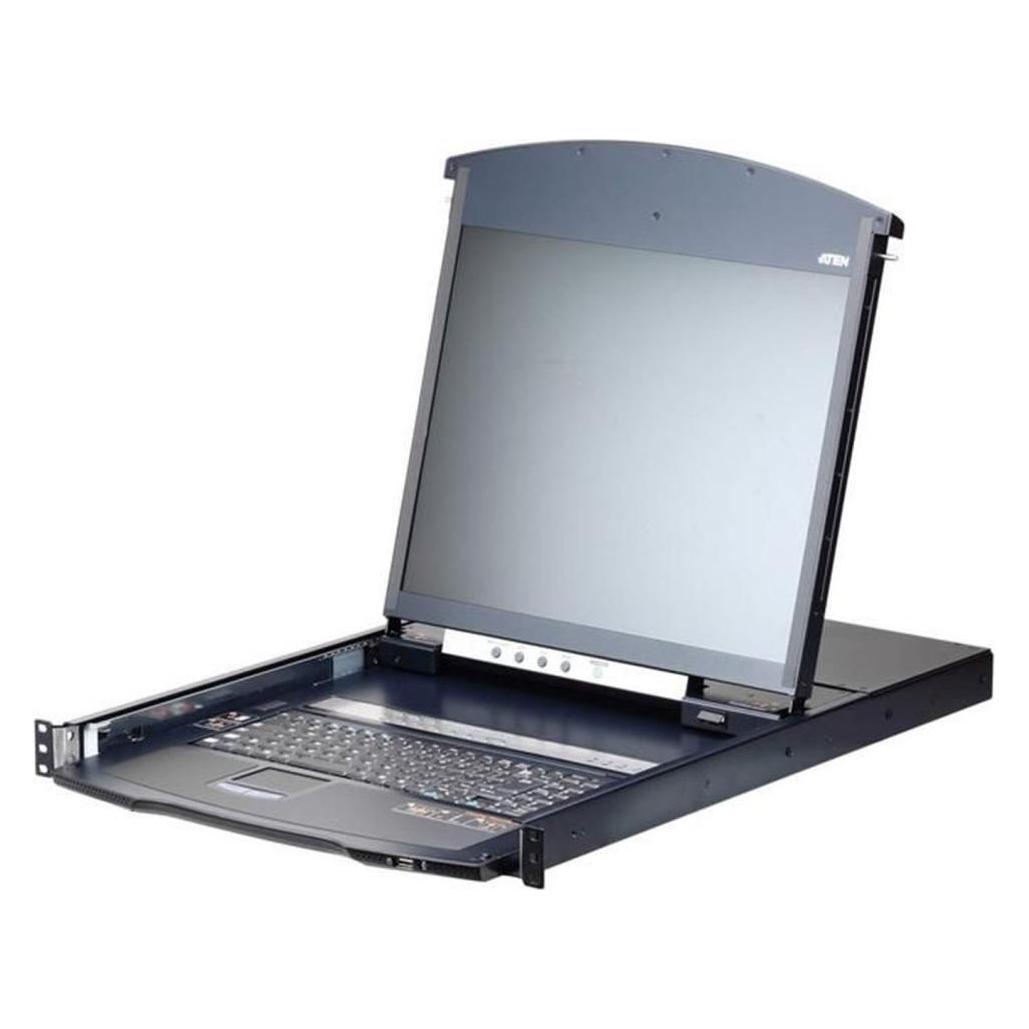 Aten KL1116VN IT Cat.5 KVM over IP Switch 16-Port, 19"-LCD, Dual-Rail, IT-Layout (KL1116VN-AXA-2XK06ITG)