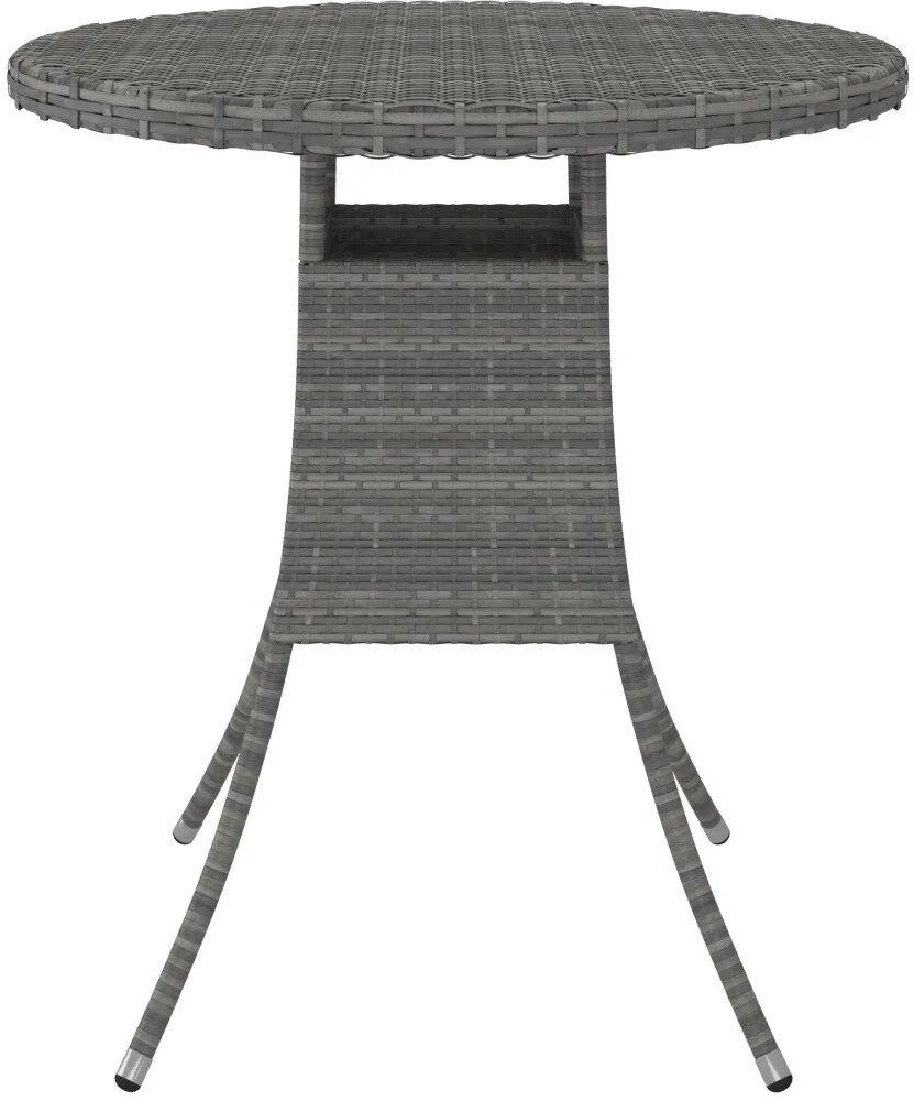 ClassicLiving Kaydence Round Outdoor Coffee Table - 70 cm W 70 cm D Black