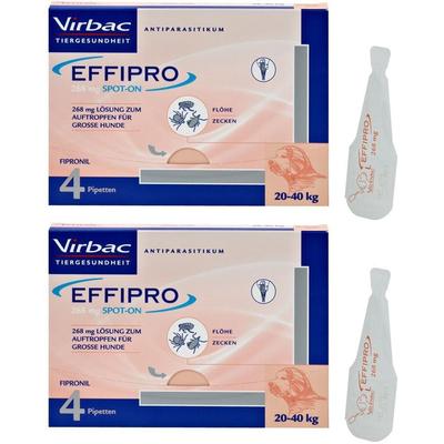 Effipro 268 mg Pip.Lsg.z.Auftropf.f.gr.Hunde 2x 2x4 St Lösung