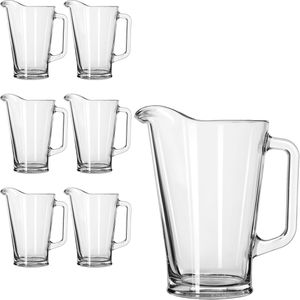 Libbey Krug Pitcher, 1,05 l, Glas, Set, 6 Stück