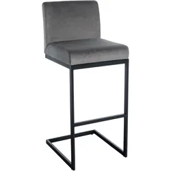 CLP Barhocker Hopewell Samt B   Farbe: grau