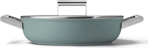Smeg Padella per Antipasti (Bräter + Schmortopf, Aluminium, Edelstahl, 28 x 8.50 cm) (DPF2812EGM)