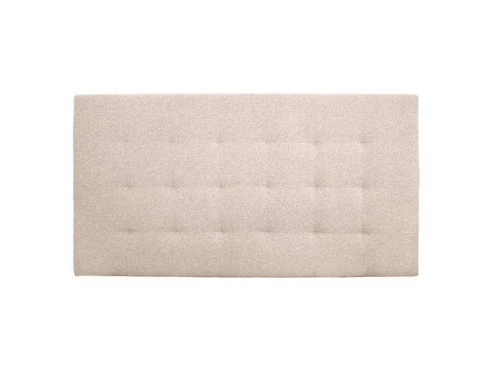 Tête de lit polyester capitonnée beige 90x80cm