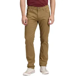 Lee Daren Zip Fly Jeans in Dark Khaki-W32-L34