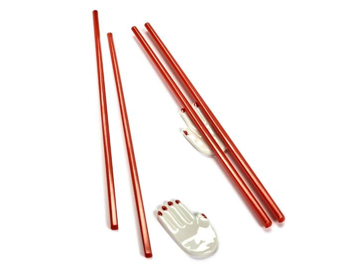 Serax Baguettes avec support Table Nomade 6 Pièces Rouge