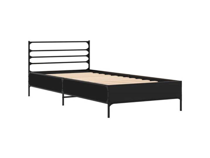 Meilleures Structure de lit SIMPLE - GKK - 1PLACE - sans matelas - noir 90x190 cm @@1599