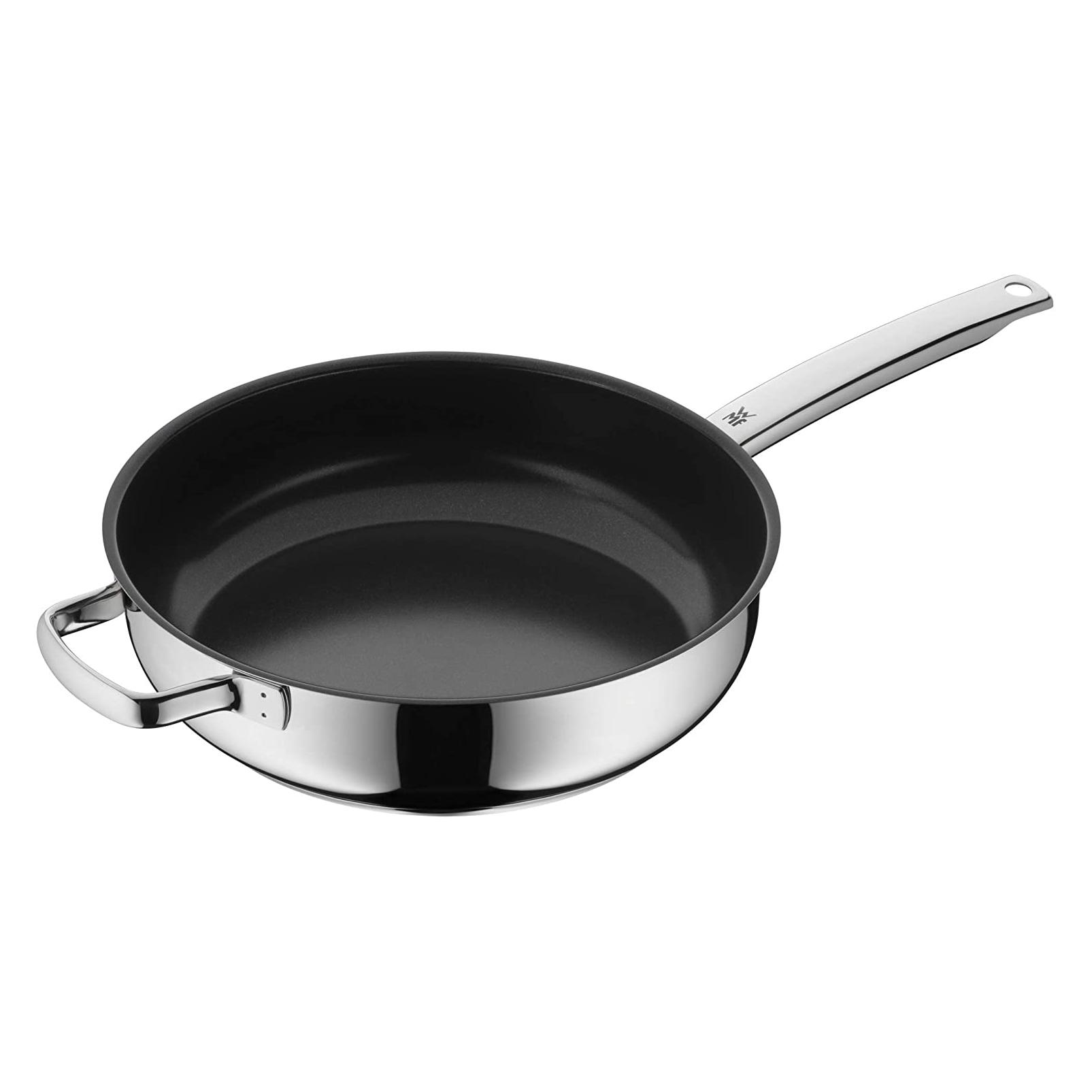 WMF Durado Schmorpfanne 28cm (748406021), Edelstahl, Keramikbeschichtung (Bräter + Schmortopf, Edelstahl, 28 x 5.48 cm) (748406021)