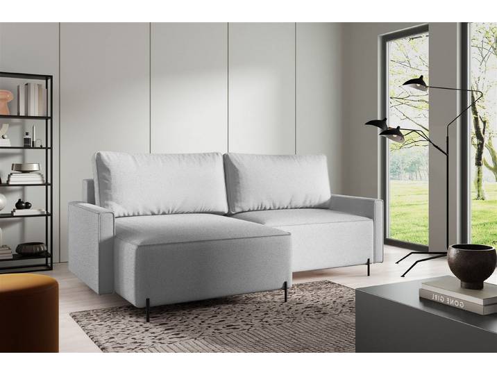 Fun Möbel Ecksofa Schlafsofa Sofa FUN CHINO in Stoff Now or Never, mit Bettkasten, Rundumbezug