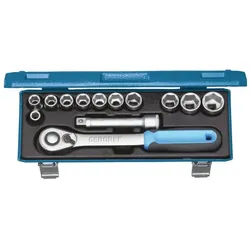 GEDORE 19 KMU-20 Steckschlüssel-Satz 1/2, 13-teilig, 6-kant, 10-24 mm"