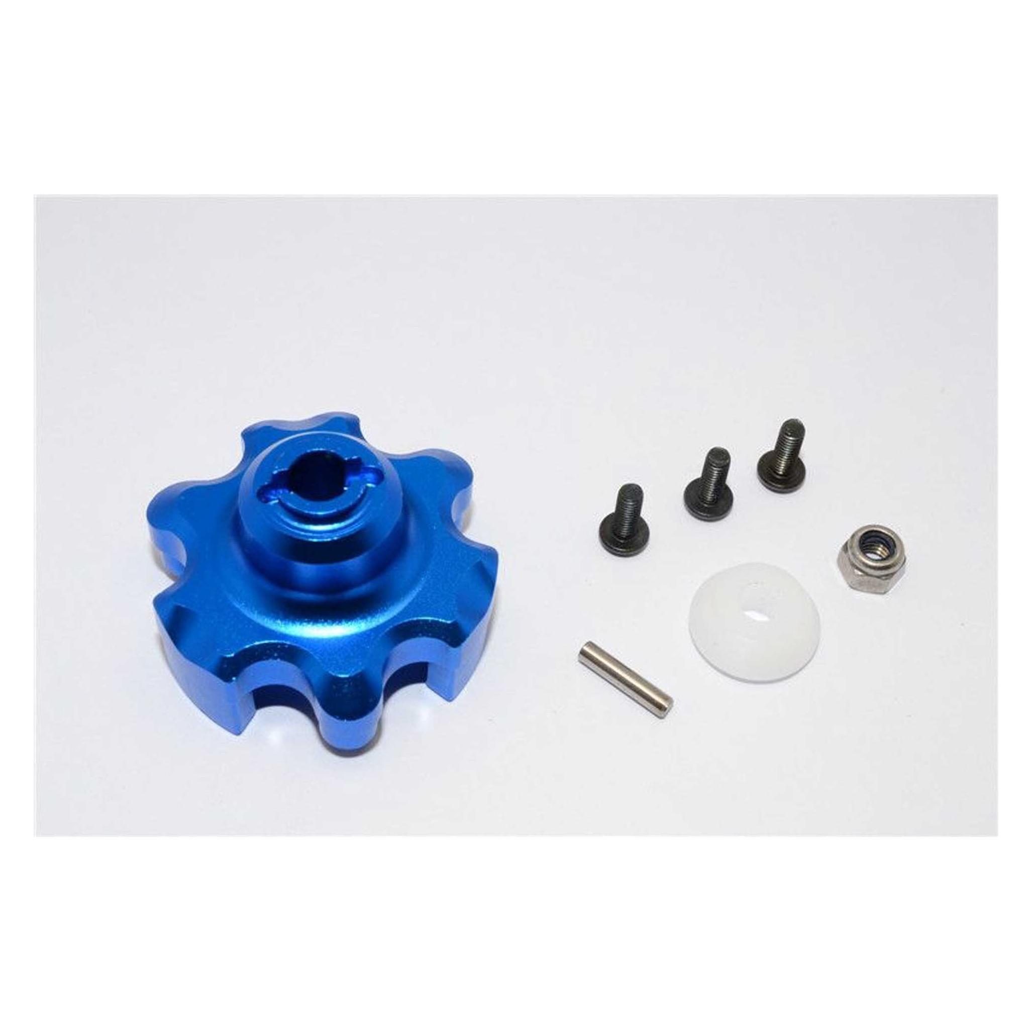 GPM Aluminium Hauptzahnrad Adapter blau TRX X-MAXX (GPMTXM035B)