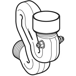 Geberit Schneckengeruchsverschluss für Urinal 242078001 mit Sonde