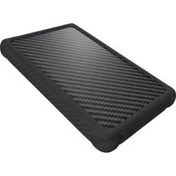 ICY BOX IB-223U3a-B; Ext. Gehäuse f. 2,5 SATA HDD zu USB3.0 Interface, schraubenlos, mit silicon protector, schwarz 21239