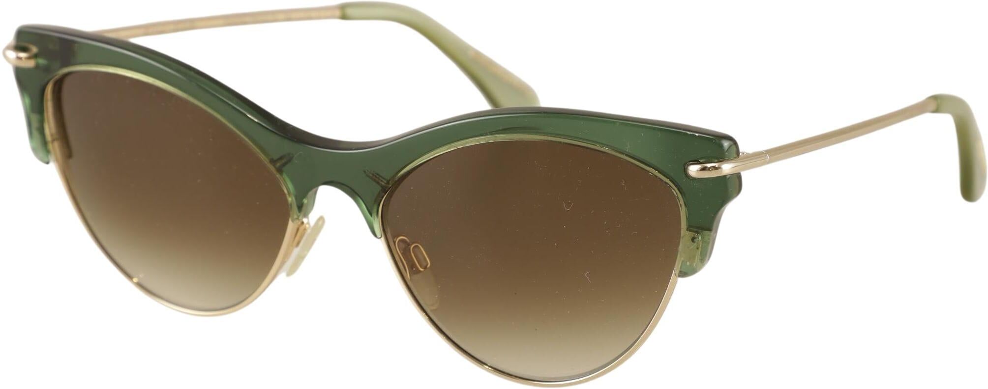 Roland Mouret Damen Sonnenbrille, Grün - Second Hand