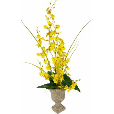 Kunstpflanze I.GE.A., gelb, B:27cm H:72cm T:22cm, Polyester, Kunstpflanzen, Kunstpflanze