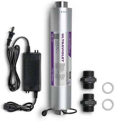 iSpring UVF50 Whole House UV Water Filter System, Long-Life LED Design, Smart Flow Sensor Switch, Mercury-Free, Up to 13.2 GPM