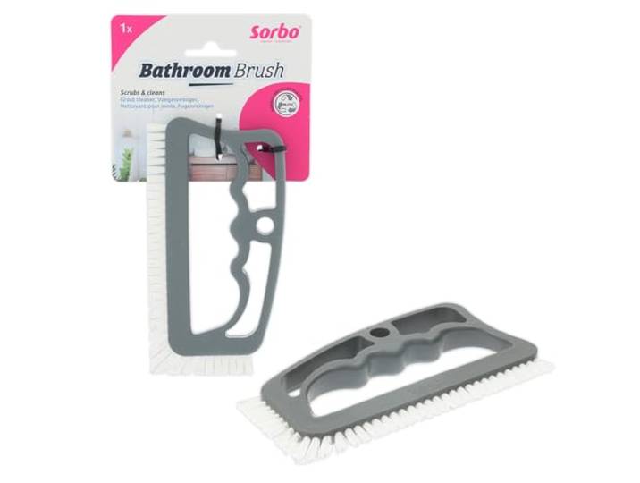 Sorbo Bathroom Brush Voegenborstel, Kunststof met Nylon Borstelharen