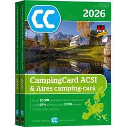 ACSI Stellplatzführer 2026 mit CampingCard Ermäßigungskarte französisch