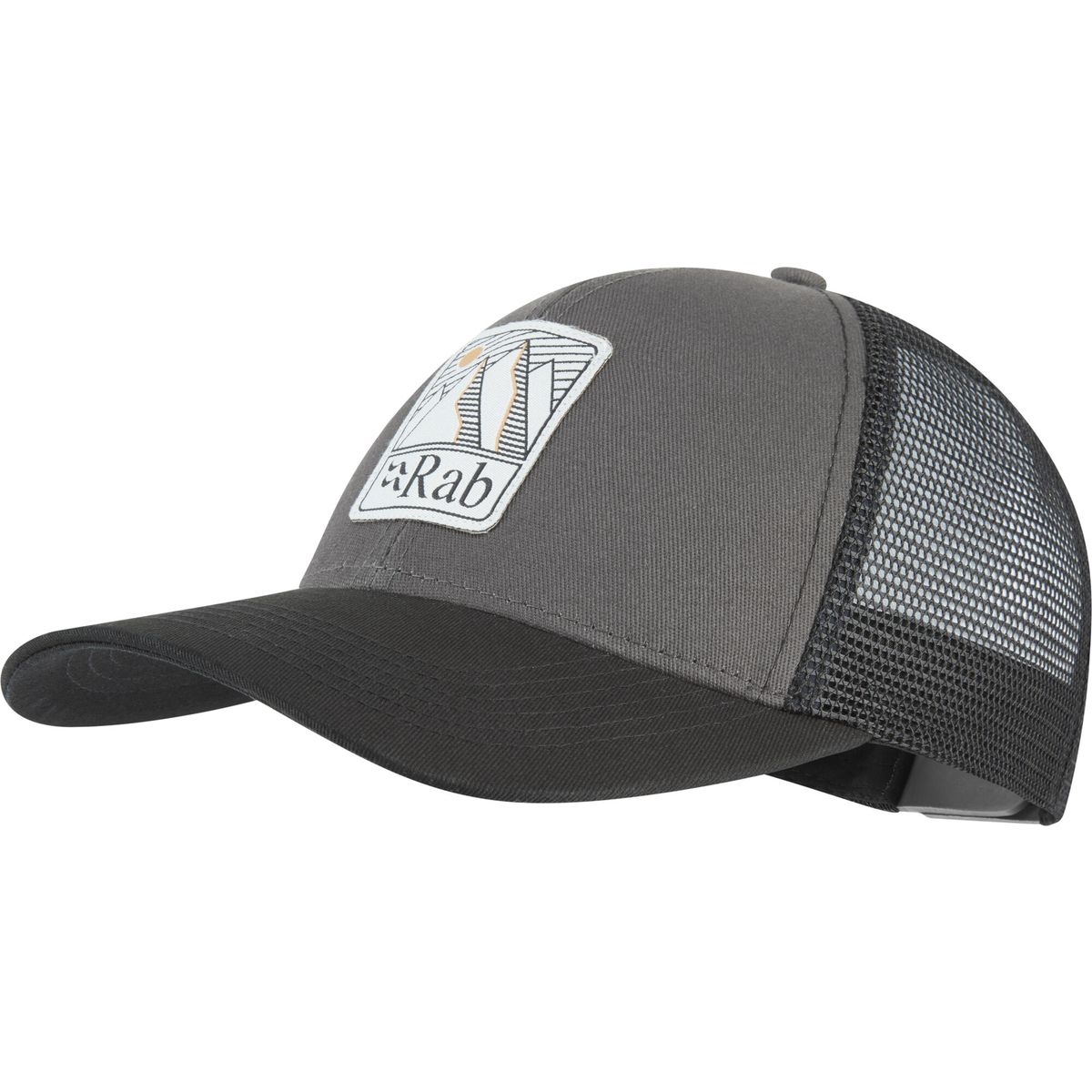 Rab Dihedral Badge Cap graphene/beluga (GRB) OS QAB-63-GRB-ONE