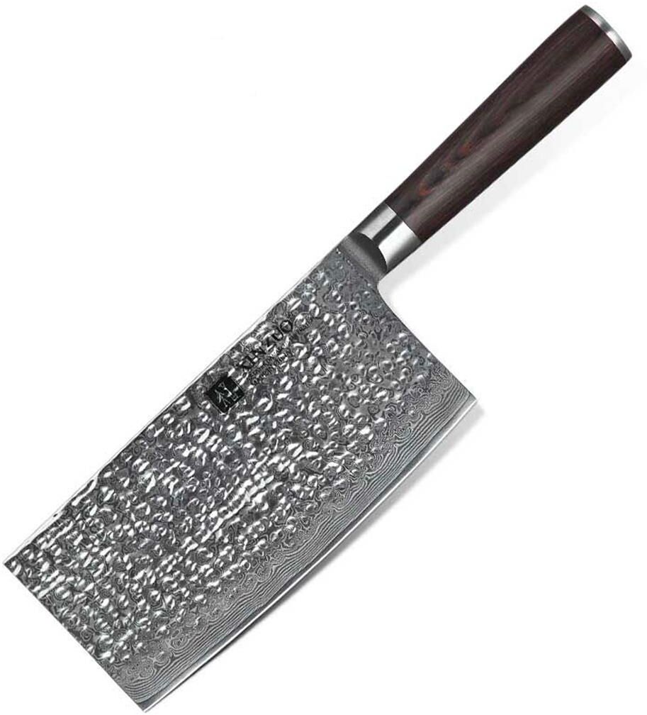 Xinzuo Coltello Cleaver Mannaia 17,8 cm Damascus Steel