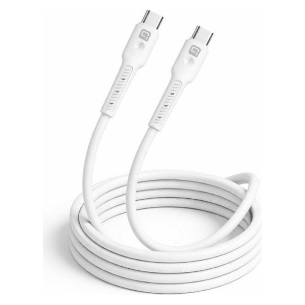 Quik Shade Quik Accessories QK-1012 Soft Silicone 60W Charging & Data Cable USB-C to USB-C 1m (1 m, 60 W) (QK-1012)