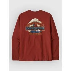 Patagonia Great Waves Responsibili- Longsleeve rusty red Gr. L
