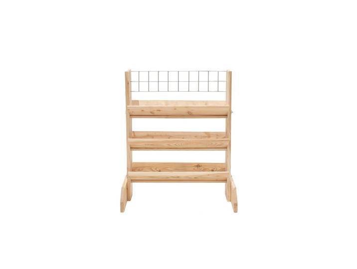 Gartenregal, Lärchefarben, Holz, Lärche, 80x95x50 cm, Dekoration, Gartendeko