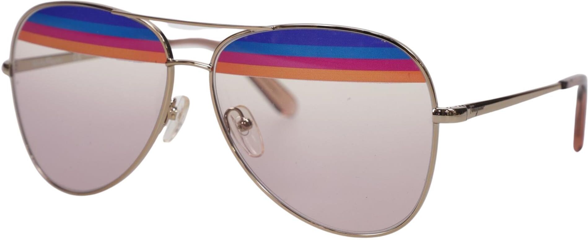 Salvatore Ferragamo Damen Sonnenbrille, Gold - Second Hand