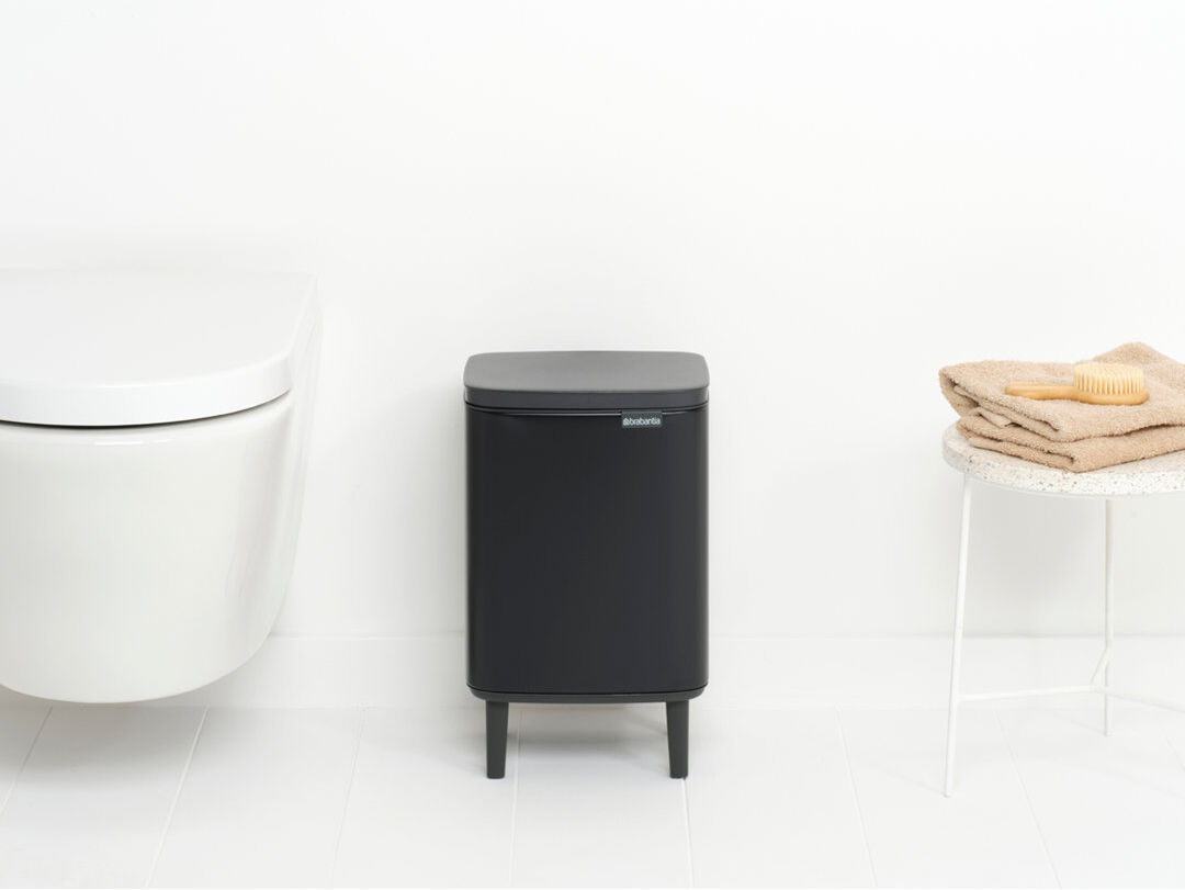 Brabantia 7 Litre Bo Waste Bin Hi Matt Black 7L