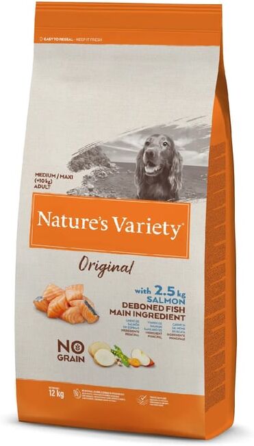 Nature's Variety Original Dog Adult Medium Salmão 12 Kg