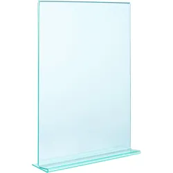 T-Aufsteller, PMMA (Acryl), transparent-grün A4, Acryl (PMMA), transparent, grün