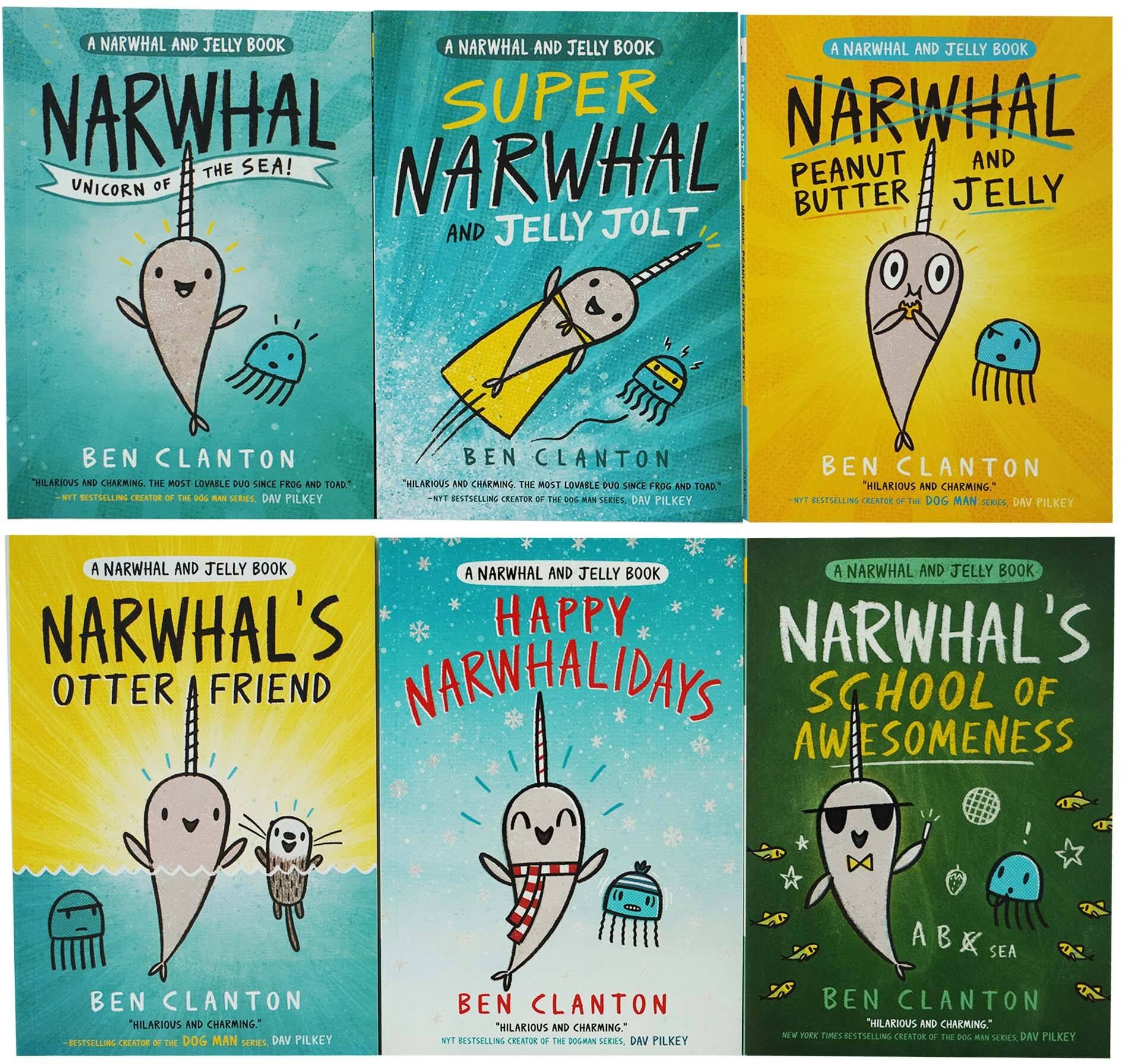 Narwhal and Jelly Series By Ben Clanton 6 Books Collection Set - Ages 4-8 - Paperback Egmont Publishing