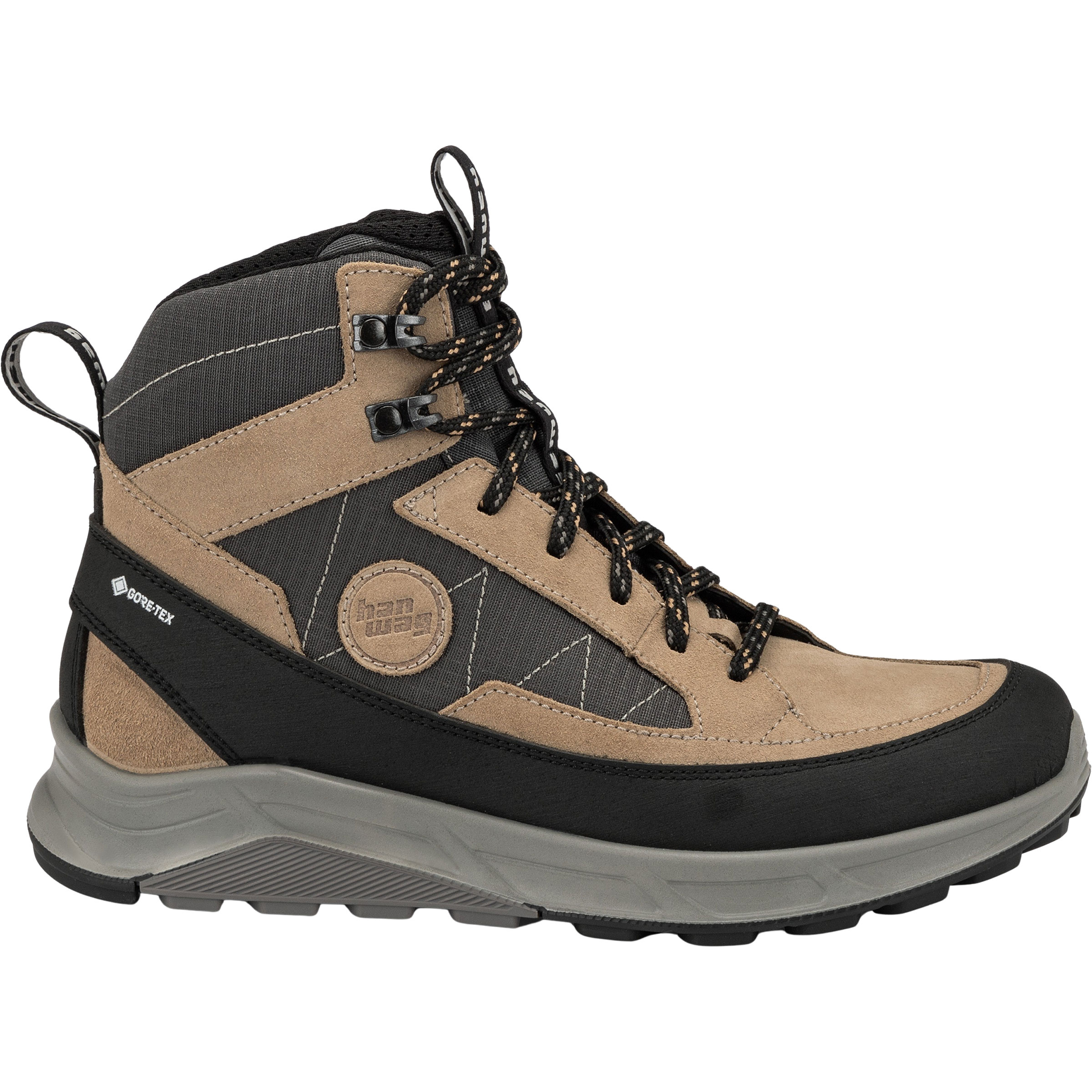 Hanwag Rotpunkt Light Mid GTX Damen Wanderschuhe beige Größe 38 Trekking Wasserdicht