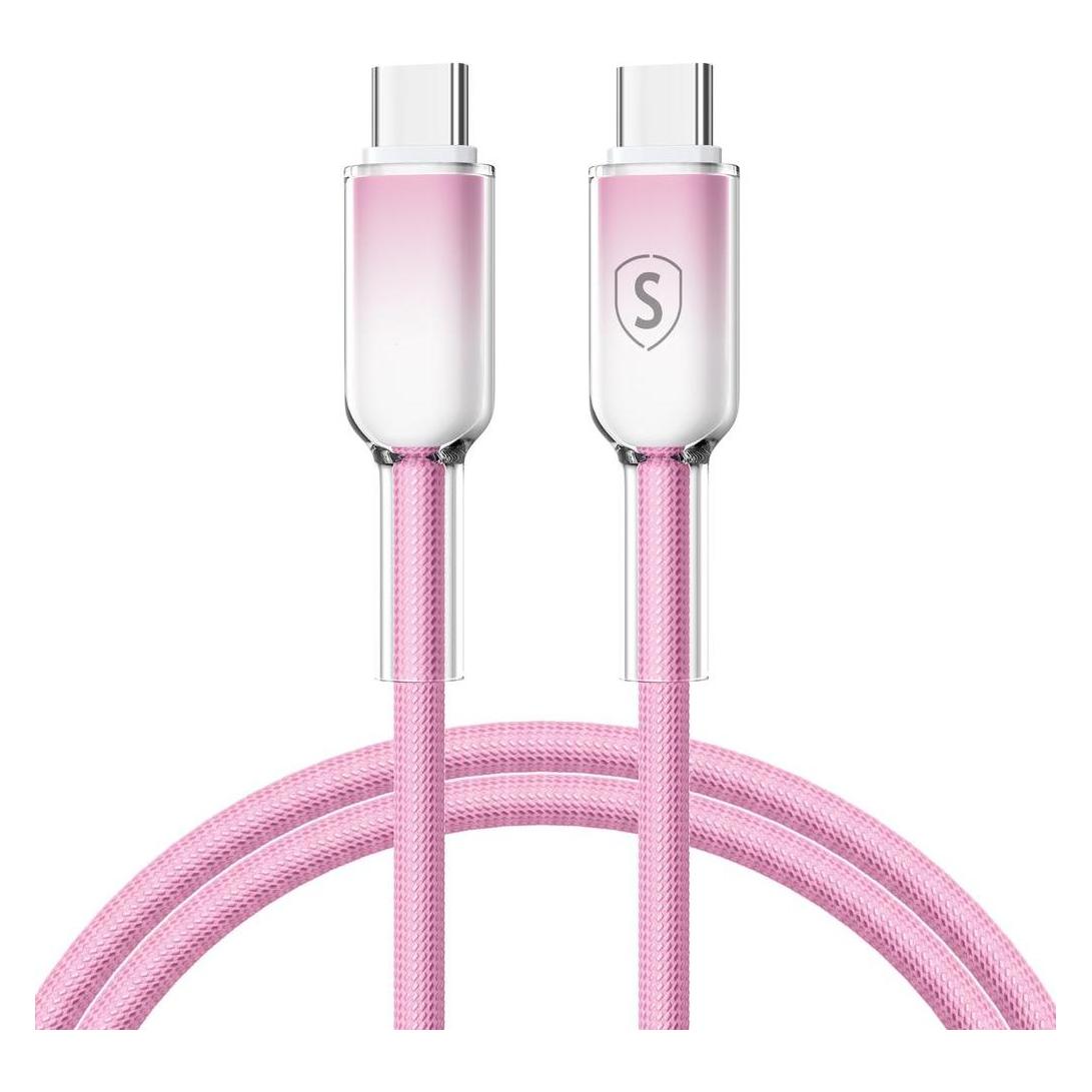 SIGN Dynamic Series USB-C to USB-C Cable 60W, 1m - Pink (1 m, 60 W) (SN-D-PINKCC1M)