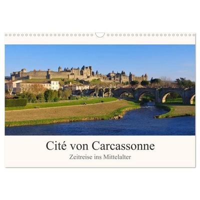 Cite von Carcassonne - Zeitreise ins Mittelalter (Wandkalender 2027 DIN A3 quer), CALVENDO Monatskalender