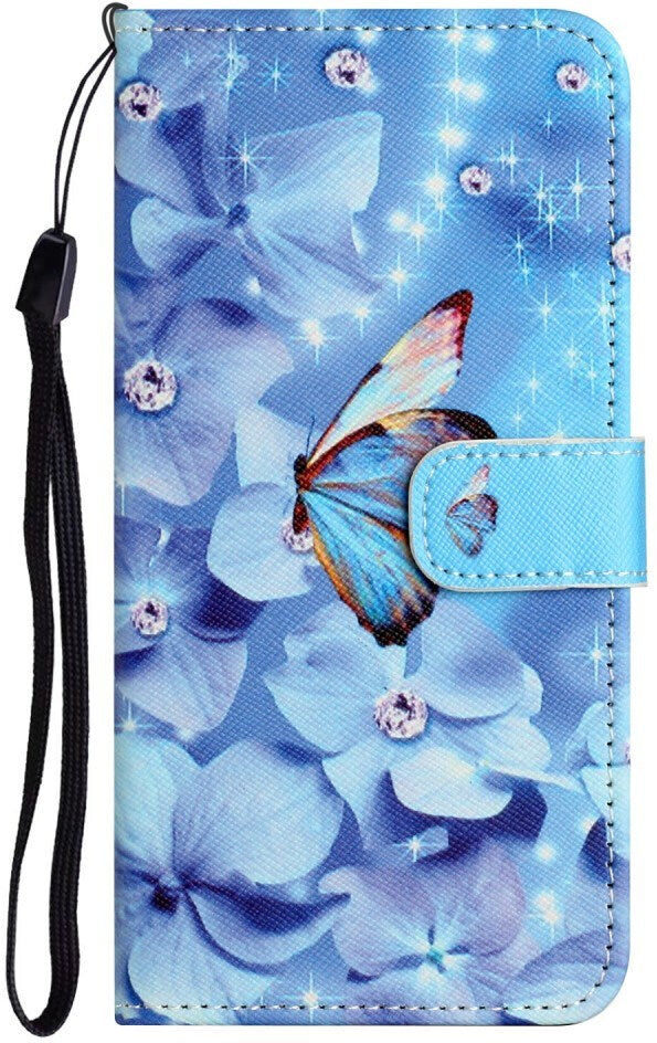 Motorola Moto G17 Power / G17 / G15 Power / G15 - EIDERWOOD Kunstlæder Flip Cover m. Motiv - Blomst / Sommerfugl